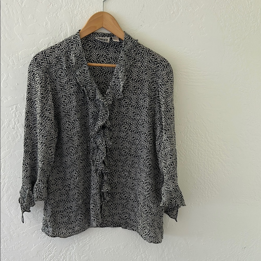 Black and White Women's Top